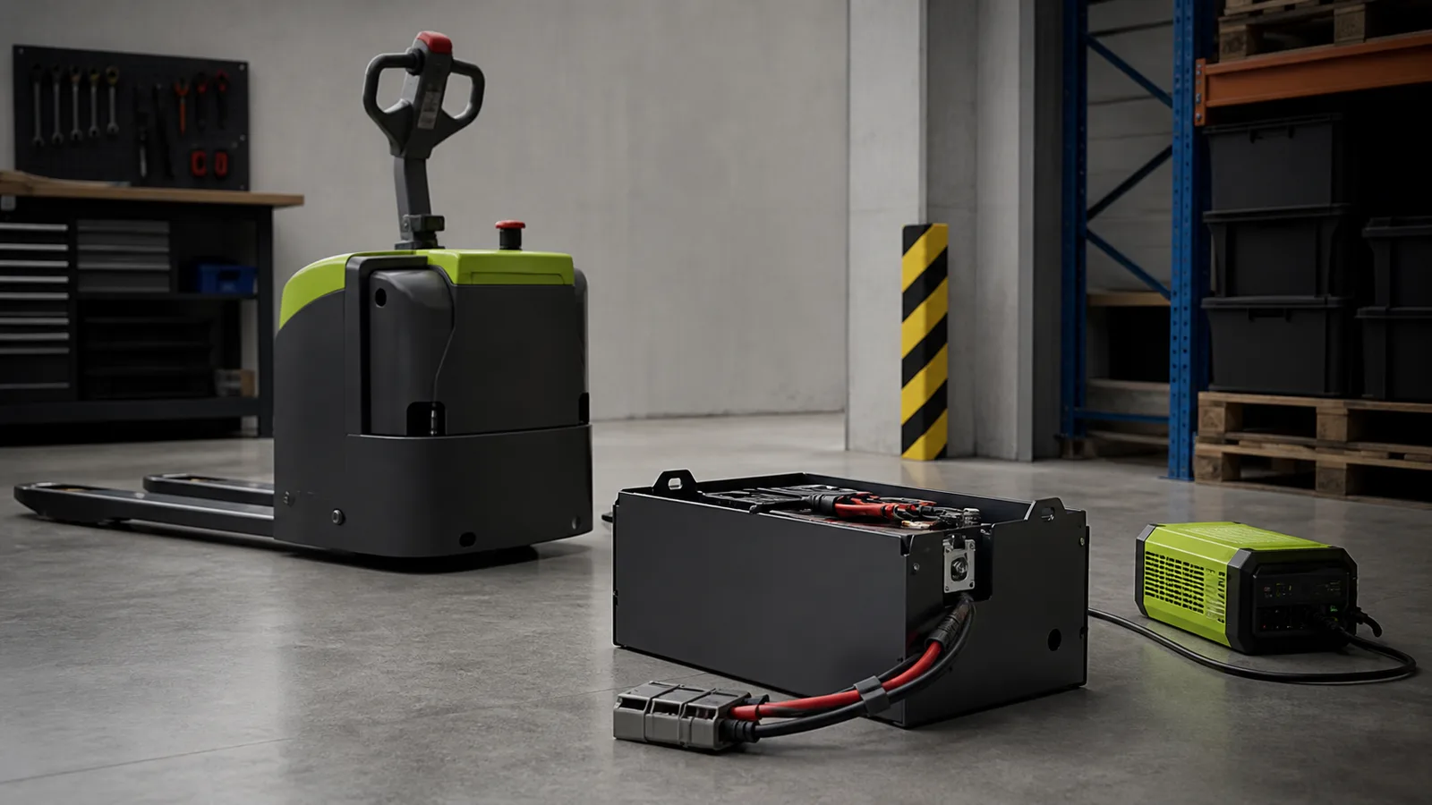 Baterie de stivuitor 24V pentru transpalete și utilaje compacte